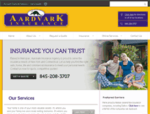 Tablet Screenshot of aardvarkinsurancecenters.com